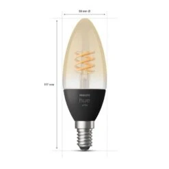 Philips Hue White 2er Set LED E14 4,5 Watt 2100 Kelvin 300 Lumen -Lampe Verkäufe philips hue white 2er set led e14 4 5 watt 2100 kelvin 300 lumen 8719514302211 3