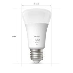 Philips Hue White 2er Set LED E27 9 Watt 2700 Kelvin 800 Lumen -Lampe Verkäufe philips hue white 2er set led e27 9 watt 2700 kelvin 800 lumen 8719514319028 3
