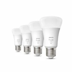 Philips Hue White 4er Set LED E27 9 Watt 2700 Kelvin 800 Lumen -Lampe Verkäufe philips hue white 4er set led e27 9 watt 2700 kelvin 800 lumen 8719514319141 1