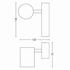 Philips Hue White Amb. Adore Wandleuchte LED Weiß, 1-flammig, Fernbedienung -Lampe Verkäufe philips hue white amb adore wandleuchte 8719514340855 9