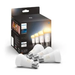 Philips Hue White Ambiance 4er Set LED E27 6 Watt 2200 - 6500 Kelvin 570 Lumen -Lampe Verkäufe philips hue white ambiance 4er set led e27 6 watt 2200 6500 kelvin 570 lumen 8719514328280 2