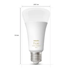 Philips Hue White Ambiance LED E27 13,5 Watt 2200 - 6500 Kelvin 1200 Lumen 15 Philips Hue White Ambiance LED E27 13,5 Watt 2200 - 6500 Kelvin 1200 Lumen -Lampe Verkäufe philips hue white ambiance led e27 13 5 watt 2200 6500 kelvin 1200 lumen 8719514288195 3