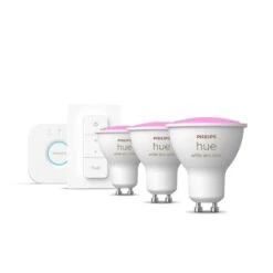 Philips Hue White & Col. Amb. 3er Set LED GU10 5,7 Watt 2000 - 6500 Kelvin 350 Lumen -Lampe Verkäufe philips hue white col amb 3er set led gu10 5 7 watt 2000 6500 kelvin 350 lumen 8719514340107 1