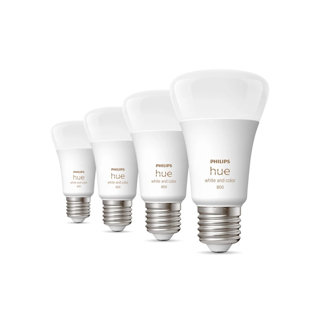 Philips Hue White & Col. Amb. 4er Set LED E27 6,5 Watt 2000 - 6500 Kelvin 570 Lumen 4 Philips Hue White & Col. Amb. 4er Set LED E27 6,5 Watt 2000 - 6500 Kelvin 570 Lumen – Bild 2