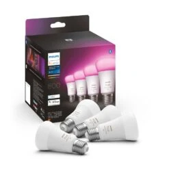 Philips Hue White & Col. Amb. 4er Set LED E27 6,5 Watt 2000 - 6500 Kelvin 570 Lumen 15 Philips Hue White & Col. Amb. 4er Set LED E27 6,5 Watt 2000 - 6500 Kelvin 570 Lumen -Lampe Verkäufe philips hue white col amb 4er set led e27 6 5 watt 2000 6500 kelvin 570 lumen 8719514328402 2