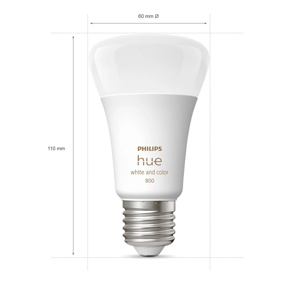 Philips Hue White & Col. Amb. 4er Set LED E27 6,5 Watt 2000 - 6500 Kelvin 570 Lumen 6 Philips Hue White & Col. Amb. 4er Set LED E27 6,5 Watt 2000 - 6500 Kelvin 570 Lumen – Bild 4