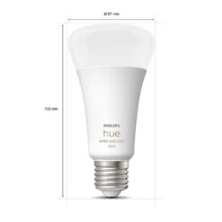 Philips Hue White & Col. Amb. LED E27 15 Watt 2200 - 6500 Kelvin 1200 Lumen -Lampe Verkäufe philips hue white col amb led e27 15 watt 2200 6500 kelvin 1200 lumen 8719514288157 3