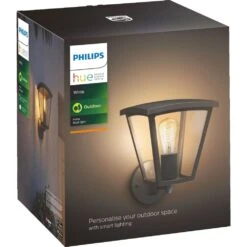 Philips Hue White Inara Außenwandleuchte LED Schwarz, 1-flammig -Lampe Verkäufe philips hue white inara aussenwandleuchte 8719514388512 2