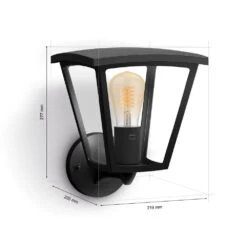 Philips Hue White Inara Außenwandleuchte LED Schwarz, 1-flammig -Lampe Verkäufe philips hue white inara aussenwandleuchte 8719514388512 4