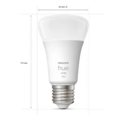 Philips Hue White LED E27 9,5 Watt 2700 Kelvin 1050 Lumen -Lampe Verkäufe philips hue white led e27 9 5 watt 2700 kelvin 1050 lumen 8719514288232 3