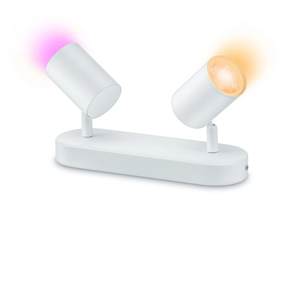 Philips WiZ IMAGEO Deckenleuchte LED Weiß, 2-flammig, Farbwechsler 6 Philips WiZ IMAGEO Deckenleuchte LED Weiß, 2-flammig, Farbwechsler – Bild 4