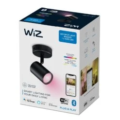 Philips WiZ IMAGEO Deckenleuchte LED Schwarz, 1-flammig, Farbwechsler -Lampe Verkäufe philips wiz imageo deckenleuchte 8719514551930 4