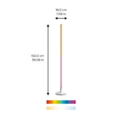 Philips WiZ Pole Floor Light Tischleuchte LED Weiß, 1-flammig, Farbwechsler -Lampe Verkäufe philips wiz pole floor light tischleuchte 8719514554375 2