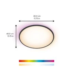 Philips WiZ Rune Deckenpanel LED Schwarz, Weiß, 1-flammig, Farbwechsler -Lampe Verkäufe philips wiz rune deckenpanel 8719514554290 2