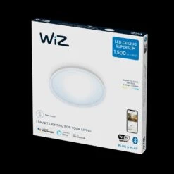 Philips WiZ Super Slim Deckenleuchte LED Weiß, 1-flammig -Lampe Verkäufe philips wiz super slim deckenleuchte 8719514338012 3