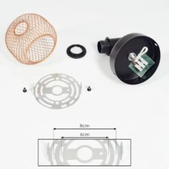 Pipisu Wandleuchte Gold, Messing, Schwarz, 1-flammig -Lampe Verkäufe pipisu wandleuchte h3408452 9