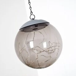 Pollenca Solar-Hängeleuchte LED Rauchfarben, Schwarz, 20-flammig -Lampe Verkäufe pollenca solar haengeleuchte h3368183 3