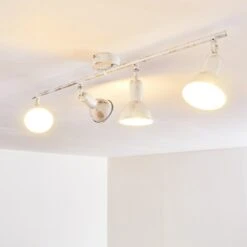 Polmak Deckenleuchte Gold, Weiß, 4-flammig -Lampe Verkäufe polmak deckenleuchte h3092583 do1 13