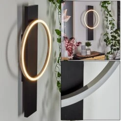 Pompu Wandleuchte LED Schwarz, 1-flammig