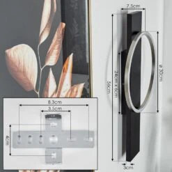 Pompu Wandleuchte LED Schwarz, 1-flammig -Lampe Verkäufe pompu wandleuchte h3659175 3