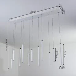 Porquera Pendelleuchte LED Weiß, 11-flammig -Lampe Verkäufe porquera pendelleuchte h3392706 3