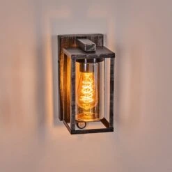 Portalis Aussenwandleuchte Schwarz, Silber, 1-flammig, Bewegungsmelder 24 Portalis Aussenwandleuchte Schwarz, Silber, 1-flammig, Bewegungsmelder -Lampe Verkäufe portalis aussenwandleuchte h3812297 10