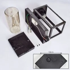 Portalis Aussenwandleuchte Schwarz, Silber, 1-flammig, Bewegungsmelder 18 Portalis Aussenwandleuchte Schwarz, Silber, 1-flammig, Bewegungsmelder -Lampe Verkäufe portalis aussenwandleuchte h3812297 4