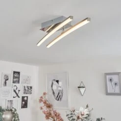 Powassan Deckenleuchte LED Chrom, 2-flammig -Lampe Verkäufe powassan deckenleuchte h3009253 9