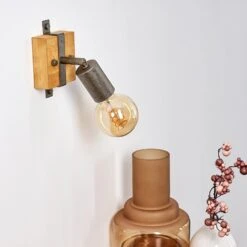 Praia Wandleuchte Braun, Grau, 1-flammig -Lampe Verkäufe praia wandleuchte h3378038 8