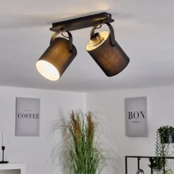 Puelches Deckenleuchte Schwarz, 2-flammig -Lampe Verkäufe puelches deckenleuchte h3567098 8