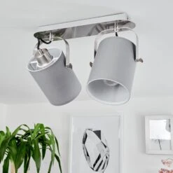 Puelches Deckenleuchte Nickel-Matt, 2-flammig -Lampe Verkäufe puelches deckenleuchte h3568255 5