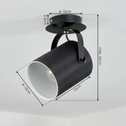 Puelches Deckenleuchte Schwarz, 1-flammig -Lampe Verkäufe puelches deckenleuchte h3576168 3