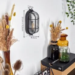 Quintay Wandleuchte Schwarz, 1-flammig -Lampe Verkäufe quintay wandleuchte h3611203 3