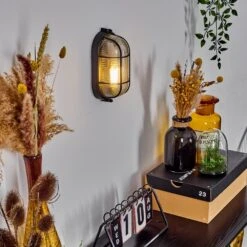 Quintay Wandleuchte Schwarz, 1-flammig -Lampe Verkäufe quintay wandleuchte h3611203 8