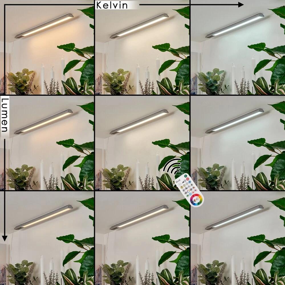 Raivo Unterbauleuchte LED Schwarz, Silber, 1-flammig, Fernbedienung, Farbwechsler 5 Raivo Unterbauleuchte LED Schwarz, Silber, 1-flammig, Fernbedienung, Farbwechsler – Bild 3