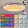 Ral Deckenleuchte LED Silber, Weiß, 1-flammig, Fernbedienung, Farbwechsler -Lampe Verkäufe ral deckenleuchte h3657201 0
