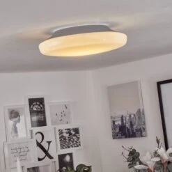 Ral Deckenleuchte LED Silber, Weiß, 1-flammig, Fernbedienung, Farbwechsler -Lampe Verkäufe ral deckenleuchte h3657201 10