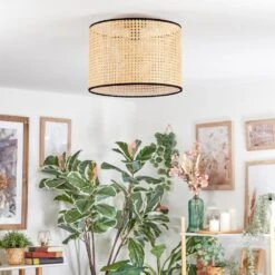 Ramila Deckenleuchte Glas 40 Cm Naturfarben, Schwarz, 1-flammig -Lampe Verkäufe ramila deckenleuchte glas 40 cm h3943076 11