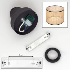 Ramila Deckenleuchte Glas 40 Cm Naturfarben, Schwarz, 1-flammig -Lampe Verkäufe ramila deckenleuchte glas 40 cm h3943076 4