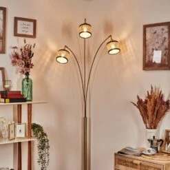 Ramila Stehleuchte Messing, Schwarz, 3-flammig -Lampe Verkäufe ramila stehleuchte h3887356 6