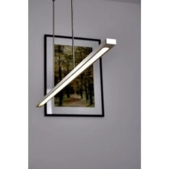 Real Pendelleuchte LED Edelstahl, Nickel-Matt, 1-flammig -Lampe Verkäufe real pendelleuchte 2775 37 p dw do1 4