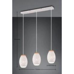 Reality BIDAR Pendelleuchte Naturfarben, Weiß, 3-flammig 21 Reality BIDAR Pendelleuchte Naturfarben, Weiß, 3-flammig -Lampe Verkäufe reality bidar pendelleuchte r31573031 9