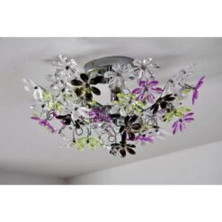 Reality FLOWER Deckenleuchte Bunt, Chrom, 4-flammig -Lampe Verkäufe reality flower deckenleuchte r60014017 8