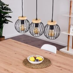 Refresco Pendelleuchte Schwarz, 3-flammig -Lampe Verkäufe refresco pendelleuchte h3386422 1