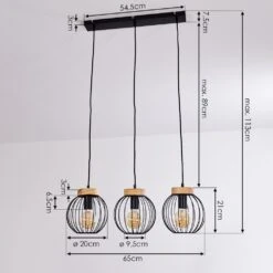 Refresco Pendelleuchte Schwarz, 3-flammig -Lampe Verkäufe refresco pendelleuchte h3386422 3