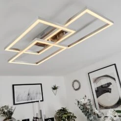 Relous Deckenleuchte LED Edelstahl, 3-flammig, Fernbedienung, Farbwechsler -Lampe Verkäufe relous deckenleuchte h3671603 10