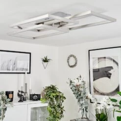 Relous Deckenleuchte LED Edelstahl, 3-flammig, Fernbedienung, Farbwechsler -Lampe Verkäufe relous deckenleuchte h3671603 11