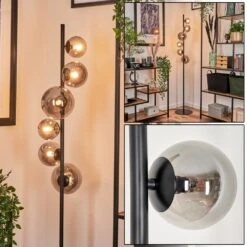 Remaisnil Stehleuchte Glas 10 Cm, 12 Cm, 15 Cm Rauchfarben, 6-flammig