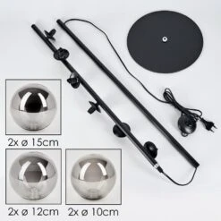 Remaisnil Stehleuchte Glas 10 Cm, 12 Cm, 15 Cm Rauchfarben, 6-flammig -Lampe Verkäufe remaisnil stehleuchte glas 10 cm 12 cm 15 cm h3727751 4