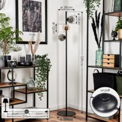 Remaisnil Stehleuchte Glas 12 Cm Bernsteinfarben, Rauchfarben, 3-flammig -Lampe Verkäufe remaisnil stehleuchte glas 12 cm h3743423 3